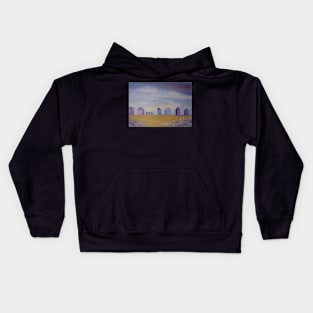 Beach Huts Kids Hoodie